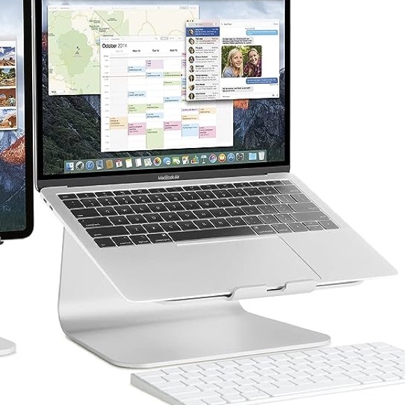 Rains Computer stand silver like new - Picture 2 of 3